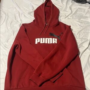 Puma Burgundy Hoodie with Logo